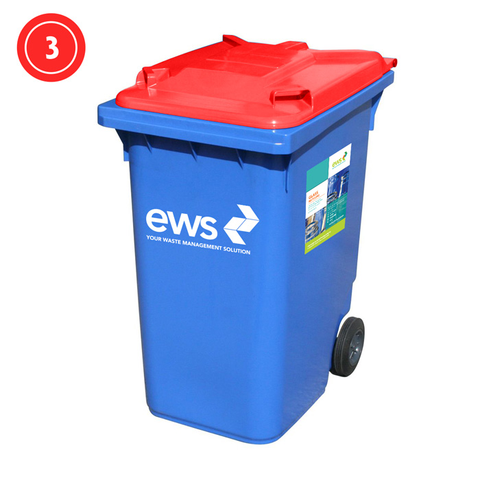 ews glass recycling bin